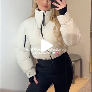 H&M Ski Suit, Light Beige/Black, Size XS, BRAND NEW without tags